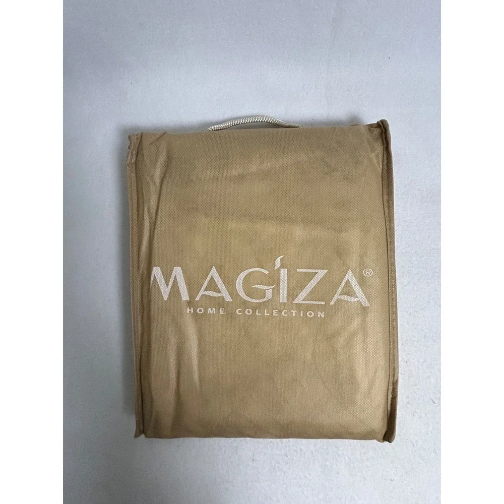 Magiza Home 52x84 Cream Embroidered Sheer Curtain Scalloped Lace‎ Edge